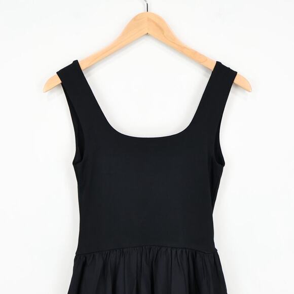 J.Crew Drop Waist Mixy Midi Dress Black Size XS NWT - Picture 6 of 8